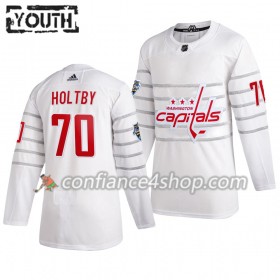 Adidas Maillot de Hockey Washington Capitals Braden Holtby 70 Blanc 2020 NHL All-Star Authentic - Enfant